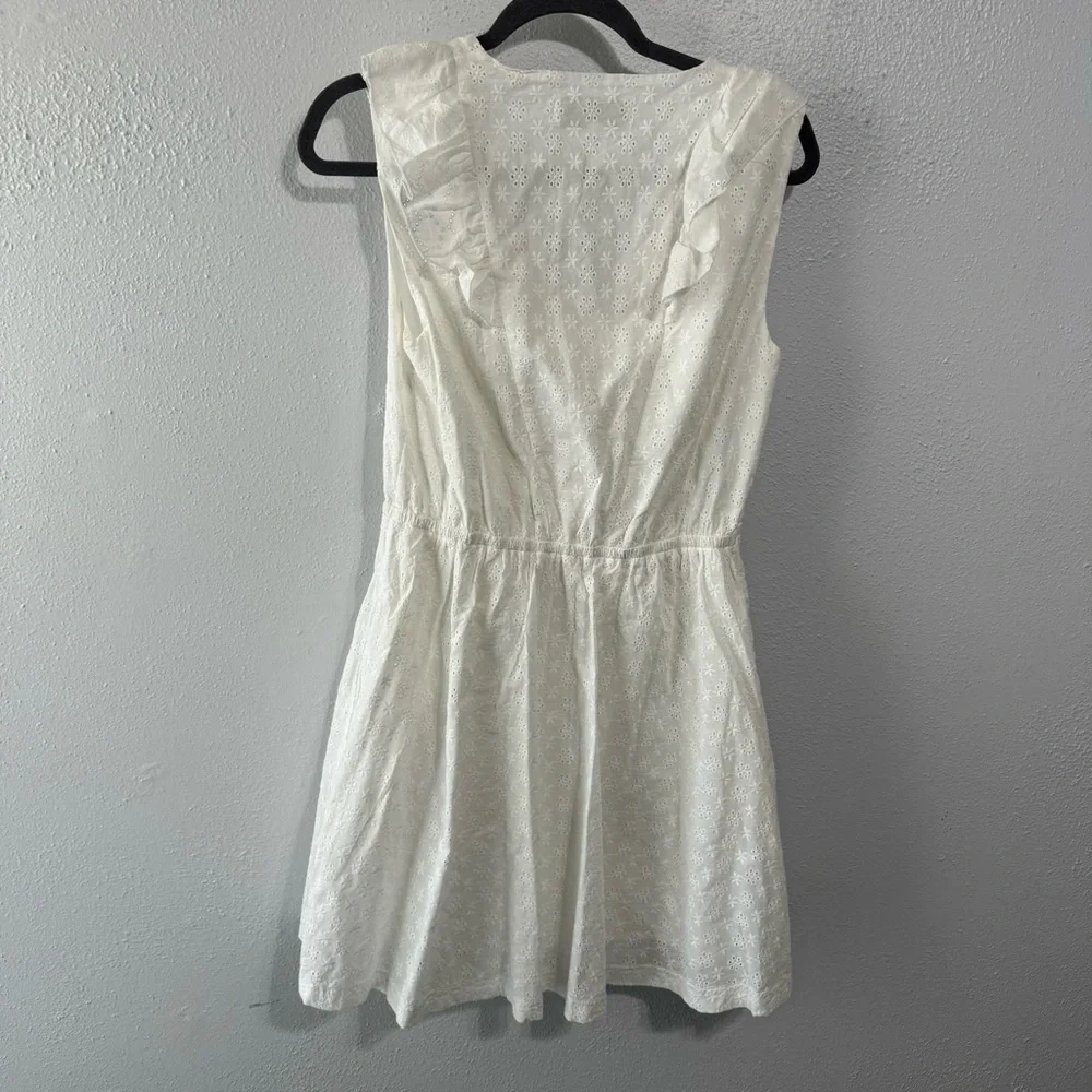 Elizabeth and James textile white eyelet ruffle dress med - Picture 4 of 7